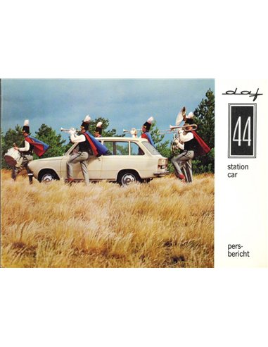 1966 DAF 44 STATIONCAR PRESSE PROSPEKT NIEDERLANDISCH