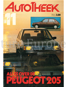 ALLES OVER DE PEUGEOT 205, AUTOTHEEK 11