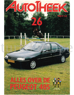 ALLES OVER DE PEUGEOT 405, AUTOTHEEK 26