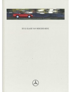 1996 MERCEDES BENZ SL HARDCOVER BROCHURE NEDERLANDS