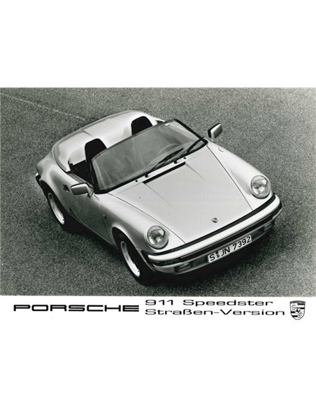 1989 PORSCHE 911 SPEEDSTER STRAßEN-VERSION PERSFOTO