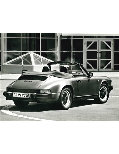1988 PORSCHE 911 CARRERA CABRIOLET PRESS PHOTO