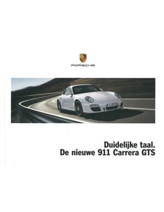 2011 PORSCHE 911 CARRERA GTS HARDCOVER BROCHURE NEDERLANDS