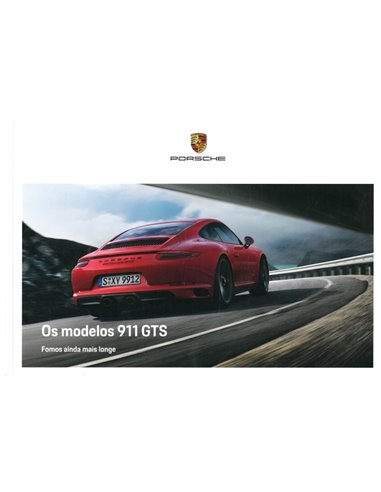 2019 PORSCHE 911 GTS HARDCOVER PROSPEKT PORTUGIESER (PT/BR)