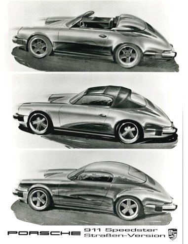 1989 PORSCHE 911 SPEEDSTER STRAßEN-VERSION PRESSEBILD