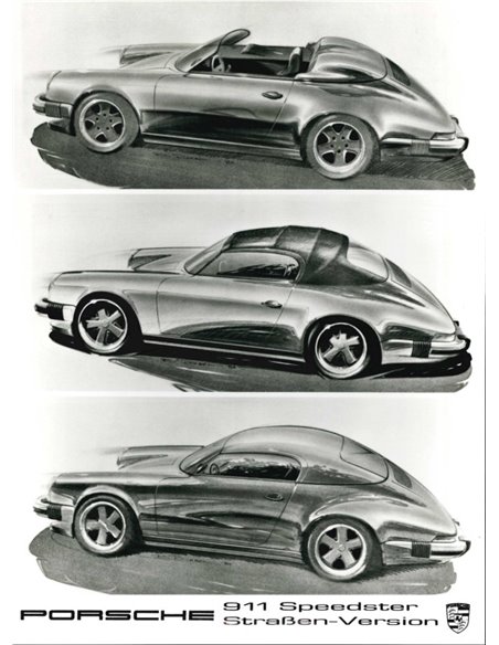 1989 PORSCHE 911 SPEEDSTER STRAßEN-VERSION PRESSEBILD