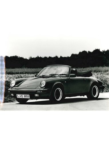 1989 PORSCHE 911 CARRERA CABRIO PRESS PHOTO
