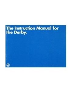1978 VOLKSWAGEN DERBY INSTRUCTIEBOEKJE ENGELS