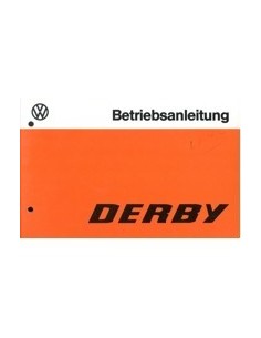 1977 VOLKSWAGEN DERBY INSTRUCTIEBOEKJE DUITS