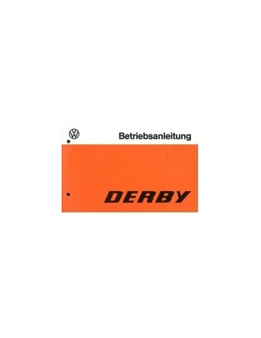 1977 VOLKSWAGEN DERBY INSTRUCTIEBOEKJE DUITS