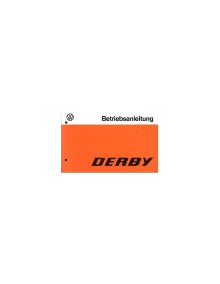 1977 VOLKSWAGEN DERBY INSTRUCTIEBOEKJE DUITS