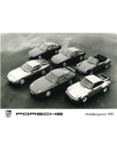 1987 PORSCHE RANGE PRESS PHOTO
