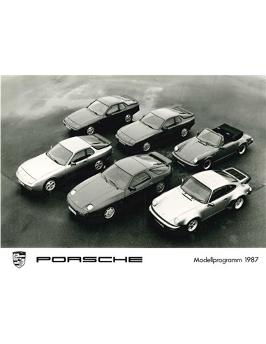1987 PORSCHE RANGE PRESS PHOTO