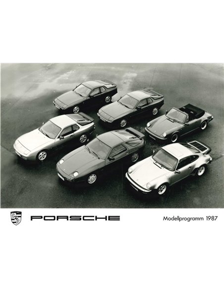 1987 PORSCHE PROGRAMM PRESSEBILD