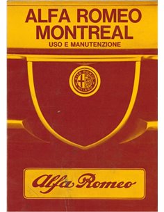 1971 ALFA ROMEO MONTREAL BETRIEBSANLEITUNGITALIENISCHS