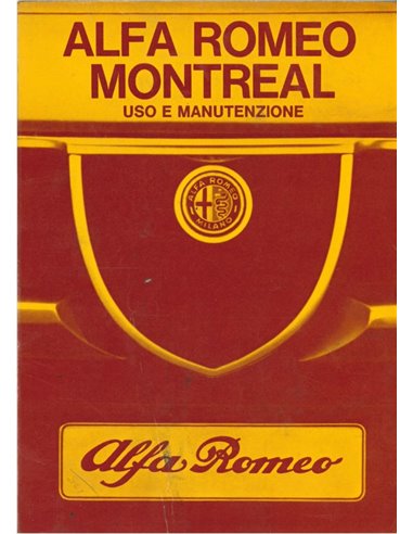 1971 ALFA ROMEO MONTREAL BETRIEBSANLEITUNGITALIENISCHS