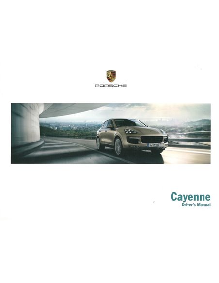 2015 PORSCHE CAYENNE OWNERS MANUAL ENGLISH