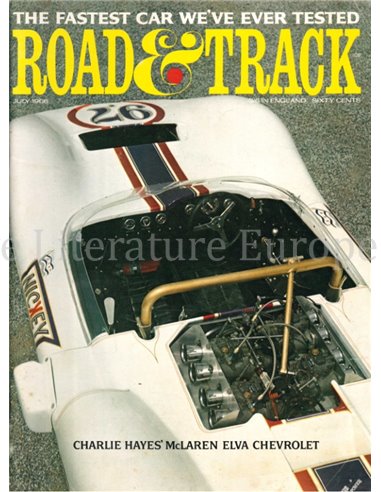 1966 ROAD AND TRACK MAGAZINE JULY ENGLISH