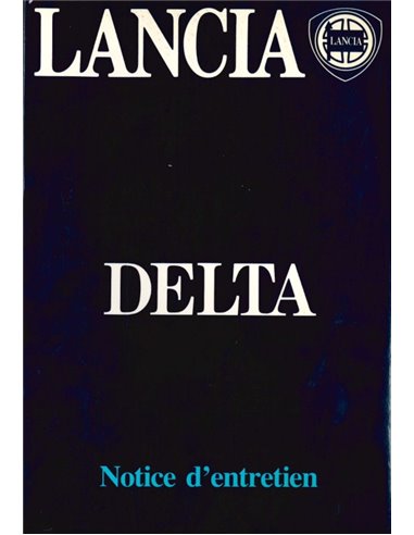 1984 LANCIA DELTA OWNERS MANUAL FRENCH