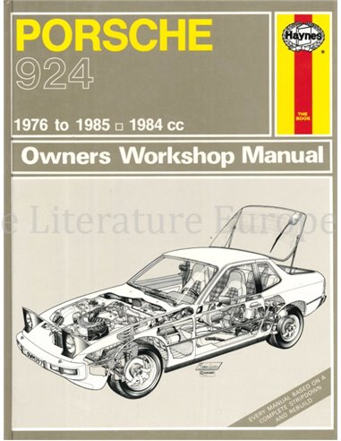 PORSCHE 924, 1976 TO 1985, 1984 CC, OWNERS WORKSHOP MANUAL