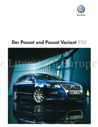 2008 VOLKSWAGEN PASSAT R36 BROCHURE GERMAN