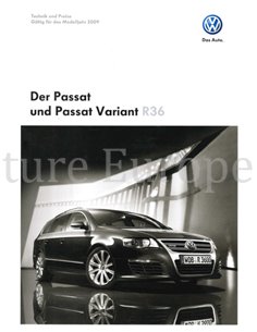 2008 VOLKSWAGEN PASSAT R36 PROSPEKT DEUTSCH 2