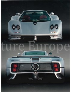 1999 PAGANI ZONDA C12 / C12 S PRESSE PROSPEKT ENGLISCH 2