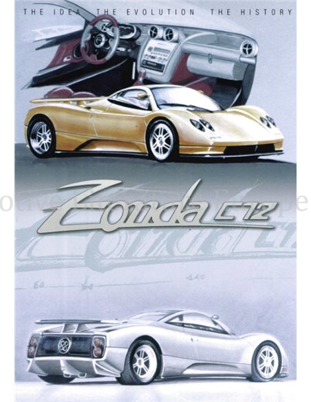 1999 PAGANI ZONDA C12 / C12 S PERS BROCHURE ENGELS