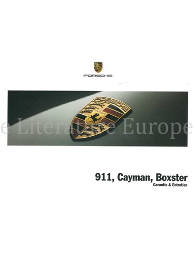 2012 PORSCHE 911 | CAYMAN | BOXSTER WARRANTY & MAINTENANCE FRENCH