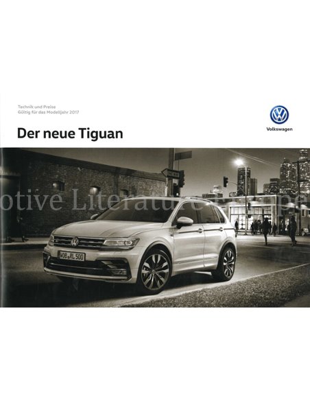 2016 VOLKSWAGEN TIGUAN PROSPEKT DEUTSCH
