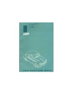 1950 FIAT 1400 INSTRUCTIEBOEKJE ENGELS