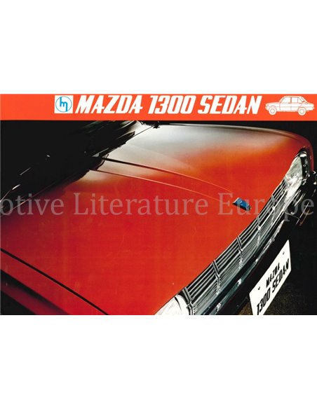 1975 MAZDA 1300 SEDAN PROSPEKT ENGLISCH