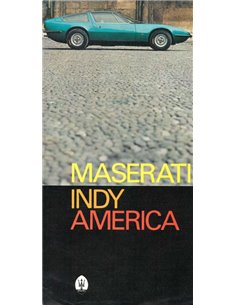 1972 MASERATI INDY AMERICA BROCHURE