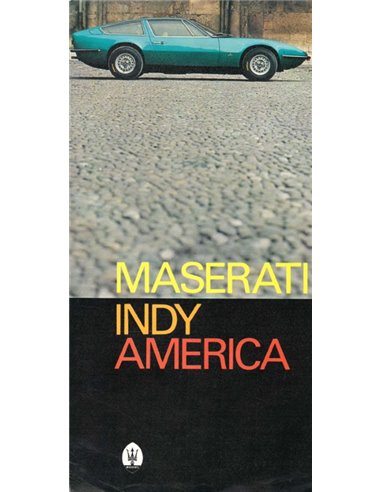 1972 MASERATI INDY AMERICA BROCHURE