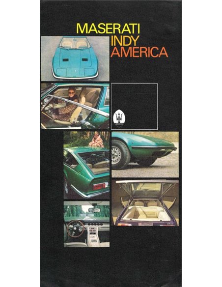 1972 MASERATI INDY AMERICA BROCHURE