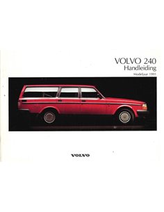 1991 VOLVO 240 OWNERS MANUAL DUTCH