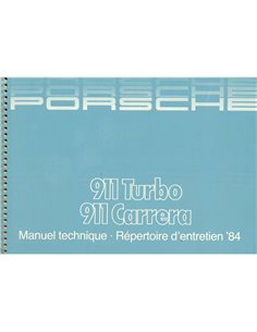1984 PORSCHE 911 CARRERA | TURBO INSTRUCTIEBOEKJE FRENCH