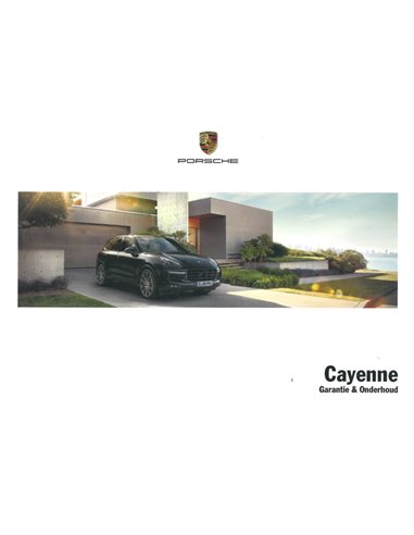 2017 PORSCHE CAYENNE GARANTIE & WARTUNG NIEDERLÄNDISCH