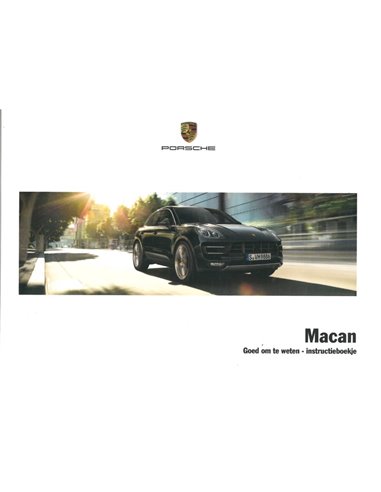 2017 PORSCHE MACAN OWNERS MANUAL DUTCH
