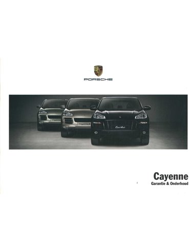 2009 PORSCHE CAYENNE WARRANTY & MAINTENANCE DUTCH