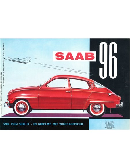 1960 SAAB 96 BROCHURE DUTCH