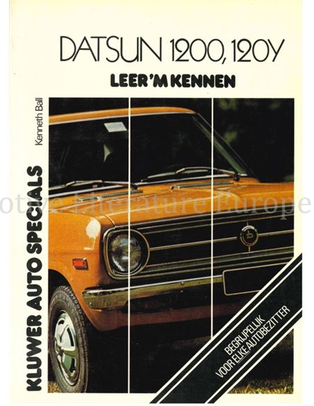 1970 - 1976 DATSUN 1200 | 120Y REPERATURANLEITUNG NIEDERLÄNDISCH
