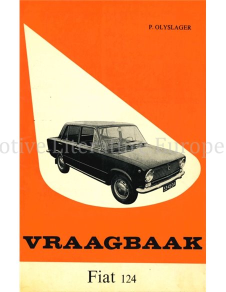 1966-1967  FIAT124, SEDAN | STATIONCAR REPERATURANLEITUNG NIEDERLÄNDISCH