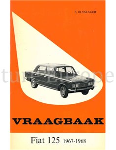 1967-1968  FIAT125, SEDAN REPERATURANLEITUNG NIEDERLÄNDISCH