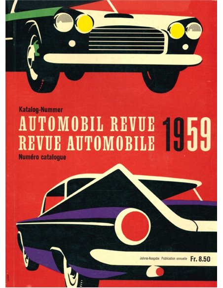 1959 AUTOMOBIL REVUE JAARBOEK DUITS | FRANS
