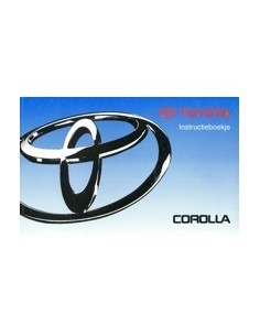 1999 TOYOTA COROLLA INSTRUCTIEBOEKJE NEDERLANDS