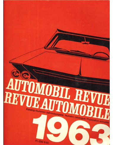 1963 AUTOMOBIL REVUE JAHRESKATALOG DEUTSCH | FRANZÖSISCH