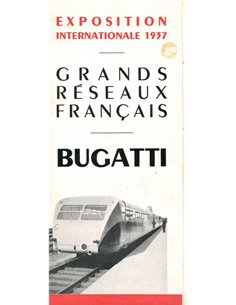 1937 BUGATTI EXPOSITION INTERNATIONALE PROSPEKT