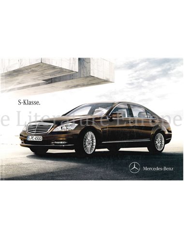 2011 MERCEDES BENZ S KLASSE BROCHURE DUITS