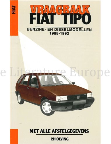 1988-199, FIAT TIPO, 1.4 | 1.6 | 1.7D | 1.9D | 1.9TD, BENZINE | DIESEL, VRAAGBAAK NEDERLANDS